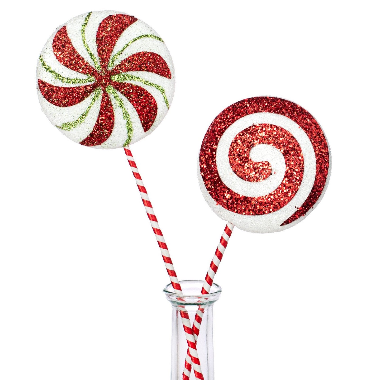 12" Peppermint Picks (Set of 2) Item Number: 83633ASST